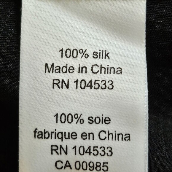 Nanette Lepore Silk Beaded One Shoulder Blouse Size 10 Embellished Ruffle Black - Picture 5 of 7